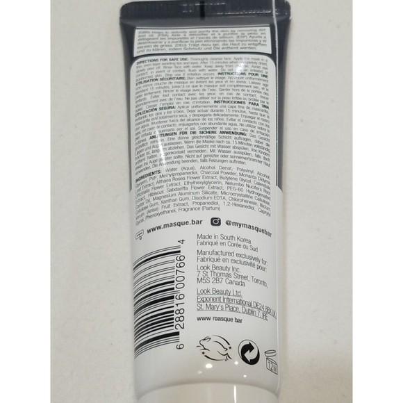 Masque Bar 1 Holographic Foil 2 Luminizing Charcoal Peel Off Masks Lot Of 3 Tube - Picture 5 of 5